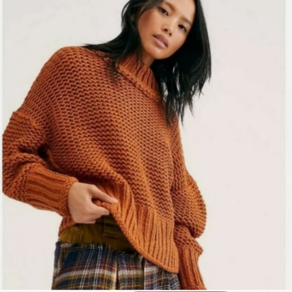 Free People My Only Sunshine Sweater- Tuscan Earth size XS